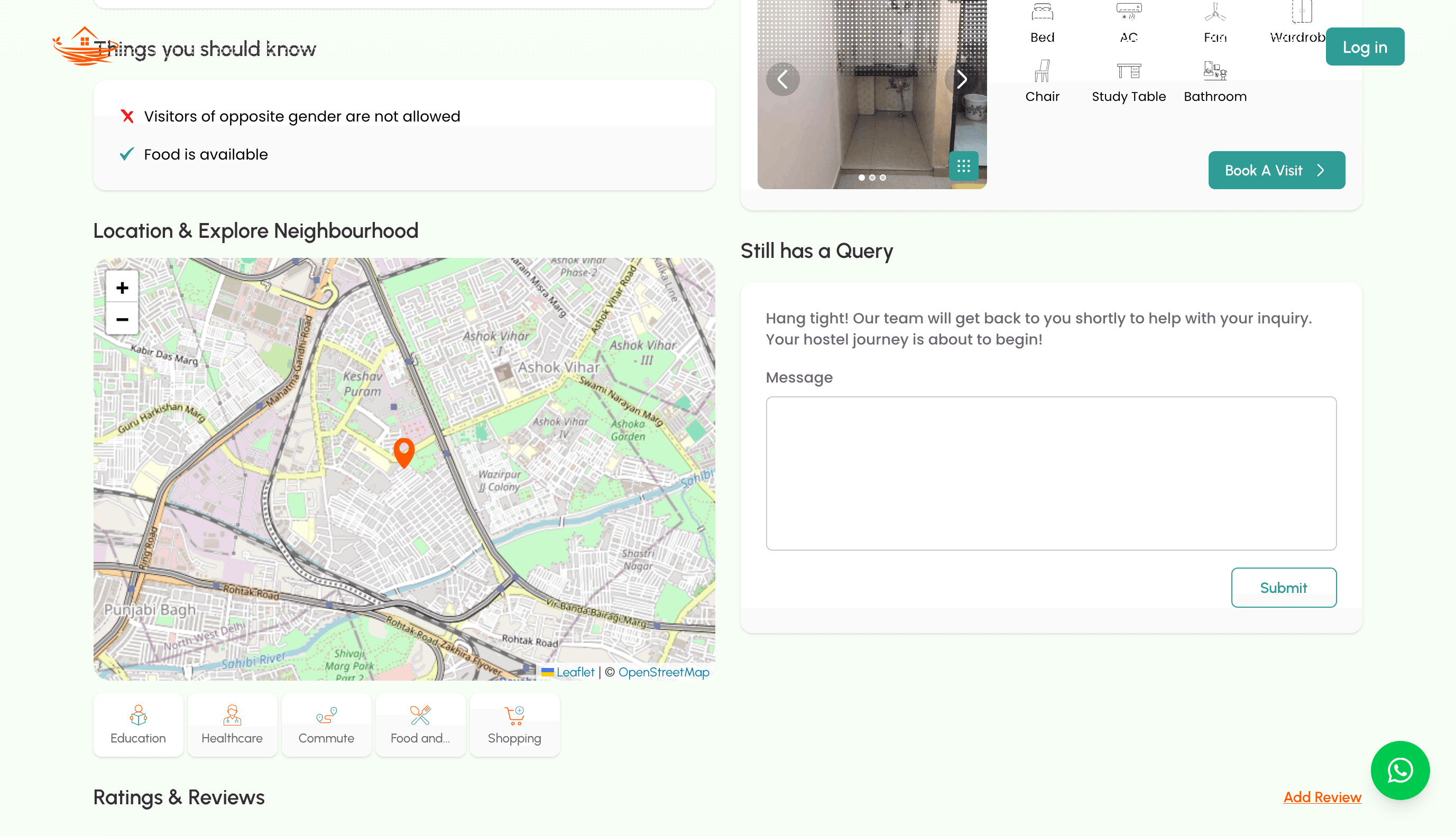 Property Detail — Booking & Inquiry