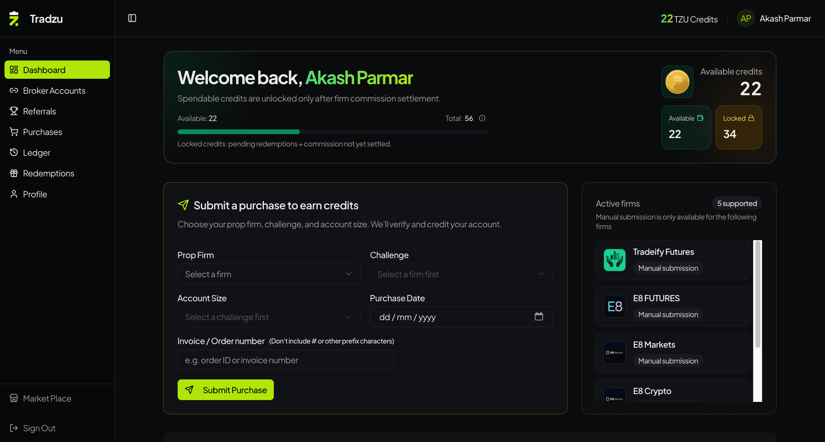 User Dashboard