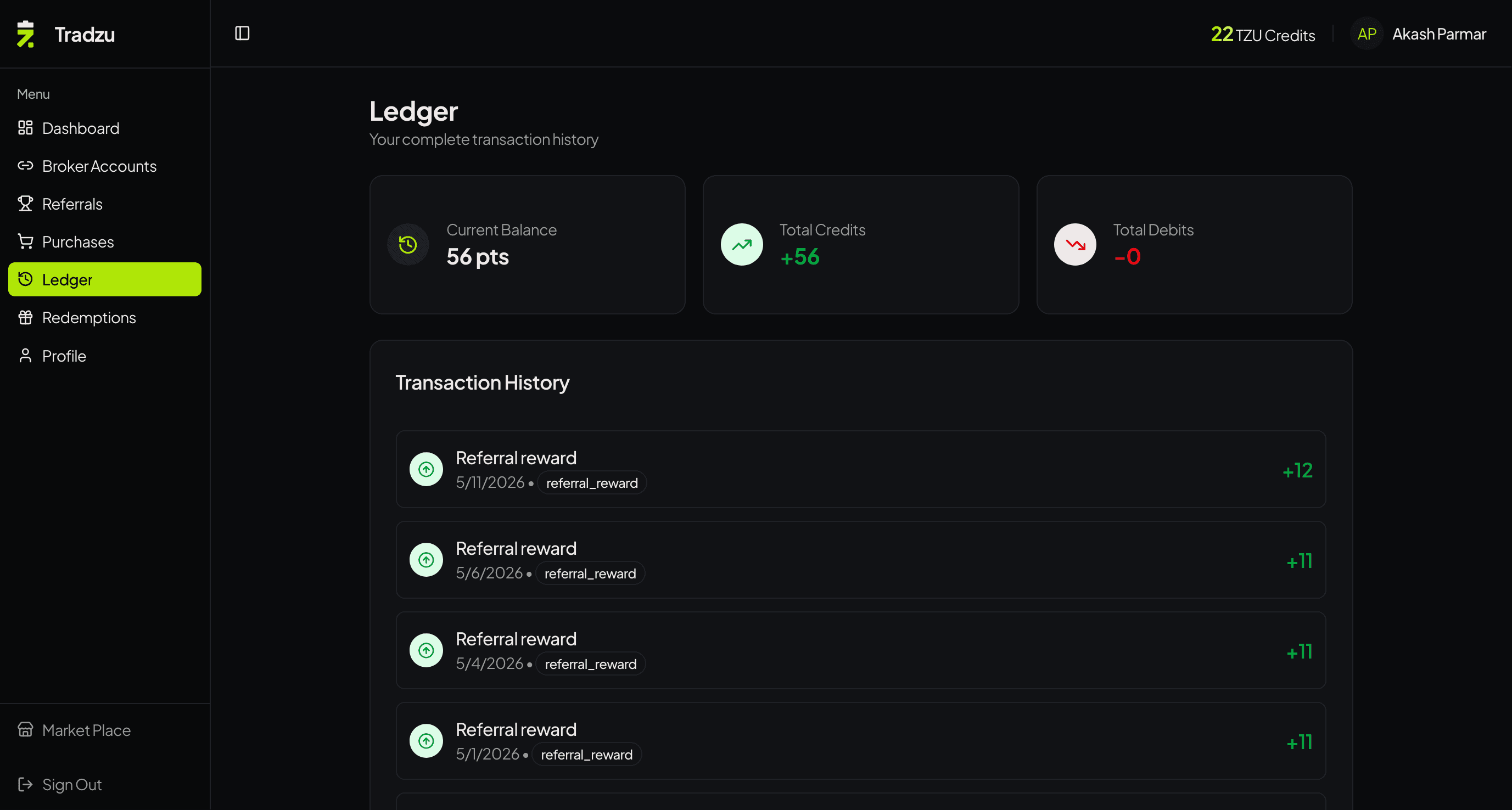 Ledger-Based Reward Infrastructure